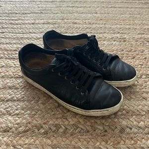 Rag and Bone, black leather sneakers